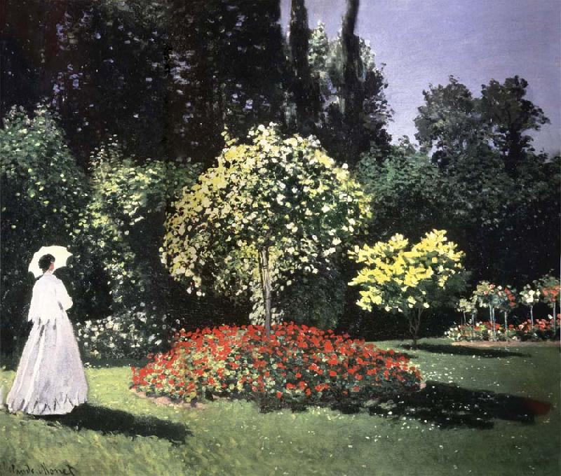 Claude Monet Jeanne-Marguerite Lecadre in the Garden China oil painting art